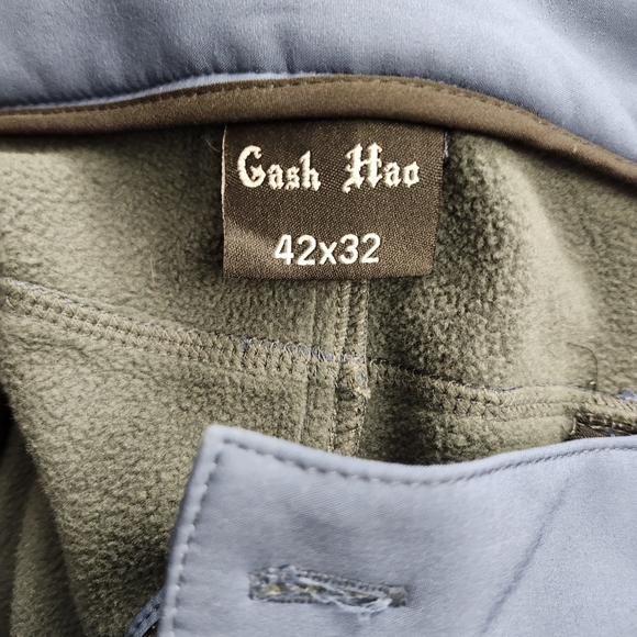 Men's Gray Fleece-Lined Pants - Picture 2 of 6